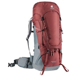 Mochila de mujer Deuter Aircontact 40+10 SL gris/rojo RedwoodTeal