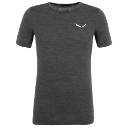 Camiseta de hombre Salewa Zebru Fresh Amr M T-Shirt. gris oscuro Black Out