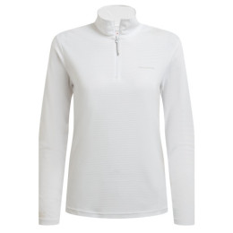 Camiseta de mujer Craghoppers NosiLife SolarShield+ Half Zip Top blanco White