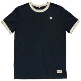 Camiseta Devold Archive Ringer Tee negro INK/RAW WHITE