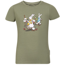 Camiseta para niños Alpine Pro Bobbo Oil Green verde claro OIL GREEN