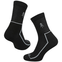 Calcetines MOOA Merino Forest negro Black