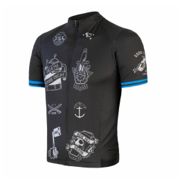 Maillot de ciclismo de hombre Sensor Cyklo Tour negro black tatoo