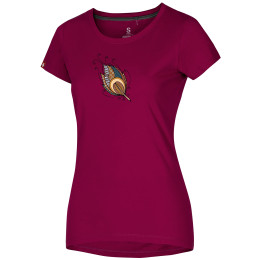 Camiseta de mujer Ocún Classic T Women Blossom-Art rosa Wine Rhododendron