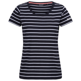 Camiseta de mujer Regatta Filandra VIII azul/blanco Navy/WhitStr