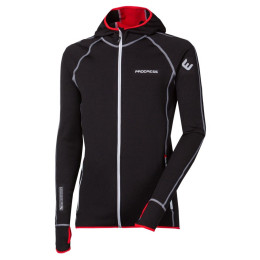 Sudadera de hombre Progress TS Torez Hoody 17CG negro/rojo Black/Red