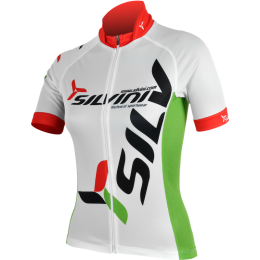Maillot de ciclismo para mujer Silvini Team WD258 blanco White