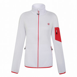 Sudadera de mujer Dare 2b W Torrek Fleece blanco/rojo White