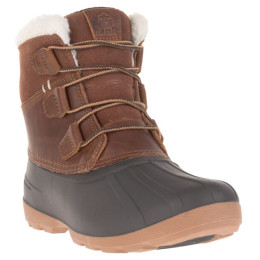 Botas de nieve para mujer Kamik Simona Mid negro/marrón Tan