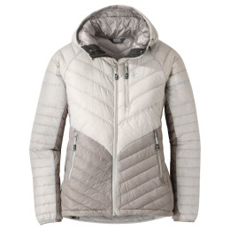 Chaqueta de mujer Outdoor Research Illuminate Down Hoody gris Sand/Slate
