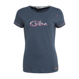 Camiseta de mujer Chillaz Gandia Chillaz Logo Floral azul oscuro dark blue