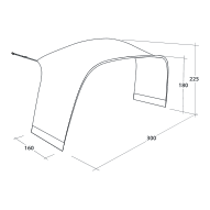 Extensión de carpa Outwell Wakefield M Tent Connector