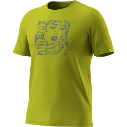 Camiseta de hombre Dynafit Graphic Co T-Shirt M dorado 2881 - golden lime/POWDER DAY