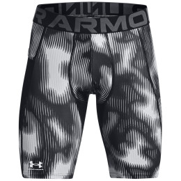 Calzoncillos bóxer funcionales para hombre Under Armour HG Prtd Long Shorts negro/blanco Black / / White