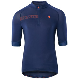 Maillot de ciclismo de hombre Radvik Alpha Gts azul Medieval Blue/Tangarine Tango
