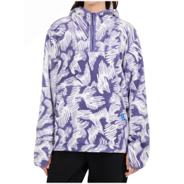 Sudadera de mujer 4F Fleece F504 blanco/voileta Multicolour Allover