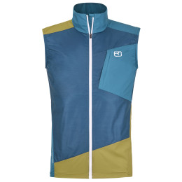 Chaleco de hombre Ortovox Windbreaker Vest M azul Petrol Blue