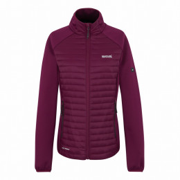 Chaqueta de mujer Regatta Women’s Clumber Hybrid burdeos Dark Pimento