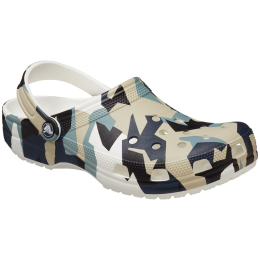 Pantuflas Crocs Geo Camo Clog blanco/negro White/Multi