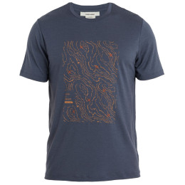 Camiseta de hombre Icebreaker M Mer 150 Tech Lite II SS Tee Alpine Crossing gris Graphite