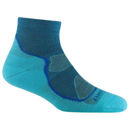 Calcetines de mujer Darn Tough Light Hiker 1/4 Lightweight With Cushion azul cascade