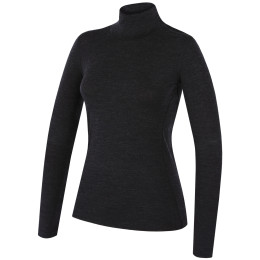 Cuello alto de mujer MOOA MerinoSilk Collar 160 negro black melange