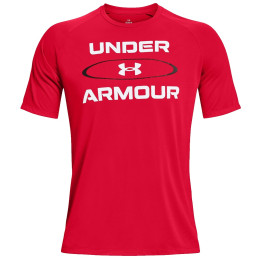 Camiseta de hombre Under Armour Tech 2.0 WM Graphic SS rojo Radio Red/Black