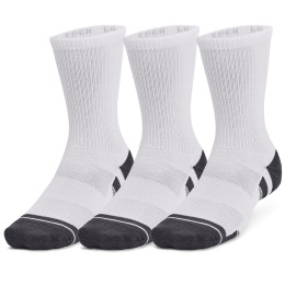 Juego de calcetines Under Armour Performance Tech 3pk Crew blanco White / White / Jet Gray