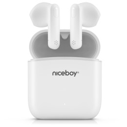 Auriculares inalámbricos Niceboy Hive Beans blanco