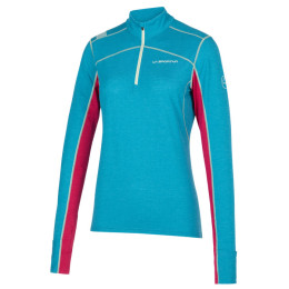 Sudadera funcional de mujer La Sportiva Swift Long Sleeve W azul/rosa Crystal/Cerise