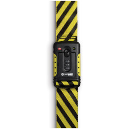 Correa con cierre Pacsafe Strapsafe 100 negro/amarillo YellowAndBlack
