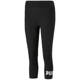Mallas de tres cuartos para mujer Puma ESS 3/4 Logo Leggings negro black
