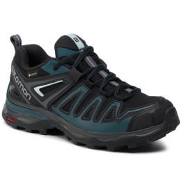 Calzado de mujer Salomon X Ultra 3 Prime GTX W Black negro/azul Black/ReflectingPond/IcyMorn