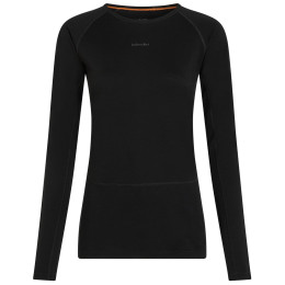 Camiseta funcional de mujer Icebreaker Women Merino 200 ZoneKnit LS Crewe negro Black