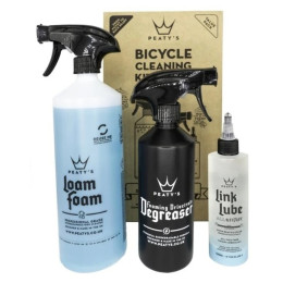 Juego de limpieza Peaty´s Gift Pack - Wash Degrease Lubricate negro/azul