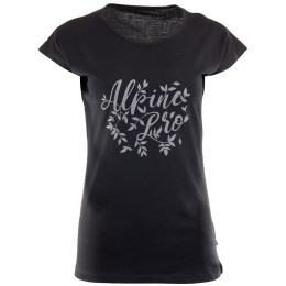 Camiseta de mujer Alpine Pro Chama negro