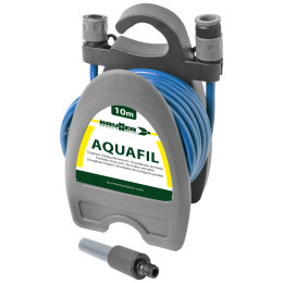 Carrete de manguera Brunner Aquafil azul/gris