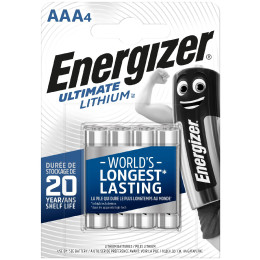 Batería(s) Energizer Ultimate lithium AAA/4 plata
