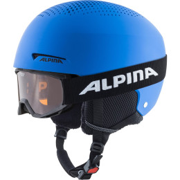 Juego de casco y gafas Alpina Zupo Set (+Piney) azul modrá