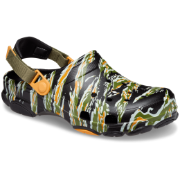 Pantuflas de hombre Crocs Classic All Terrain Camo Clog negro/verde Black/Multi