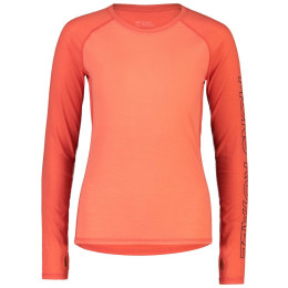 Camiseta funcional de mujer Mons Royale Bella Tech Ls W rosa HighVis