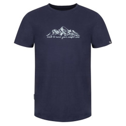 Camiseta de hombre Loap Anebo azul oscuro Blue/Gray