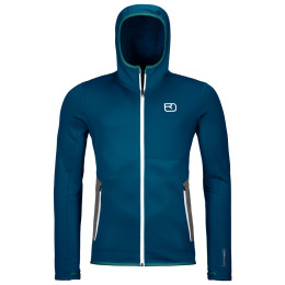 Sudadera de hombre Ortovox Fleece Hoody azul PetrolBlue