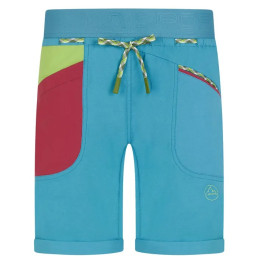 Pantalones cortos de mujer La Sportiva Mantra Short W azul Topaz/Lime Green