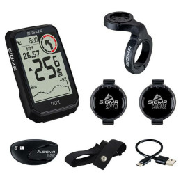 Ciclocomputador Sigma Rox 4.0 Endurance Sensor set negro black