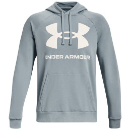 Sudadera de hombre Under Armour Rival Fleece Big Logo HD azul/blanco Harbor Blue / / Onyx White