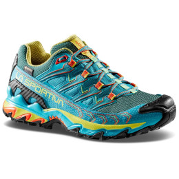 Calzado de senderismo para mujer La Sportiva Ultra Raptor II Woman Gtx azul claro Lagoon/Green Banana