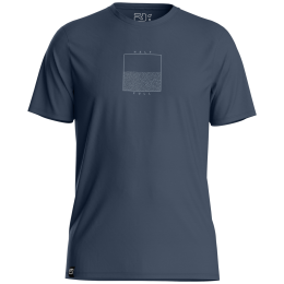 Camiseta funcional de hombre Ortovox 150 Cool Half Full Ts azul oscuro Dark Arctic Grey