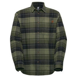 Camisa de hombre Mammut Trovat Longsleeve Shirt Men verde/negro 40299 marsh-black