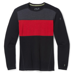 Camiseta funcional de hombre Smartwool M Classic Thermal Merino BL Colorblack CB negro/rojo black